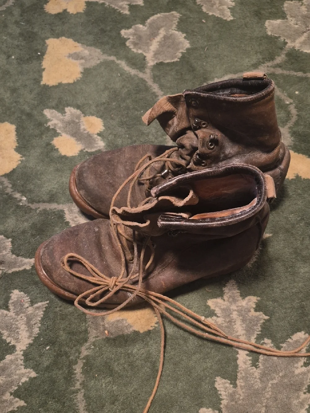 Men's Rustic Brown Leather Ankle Boots